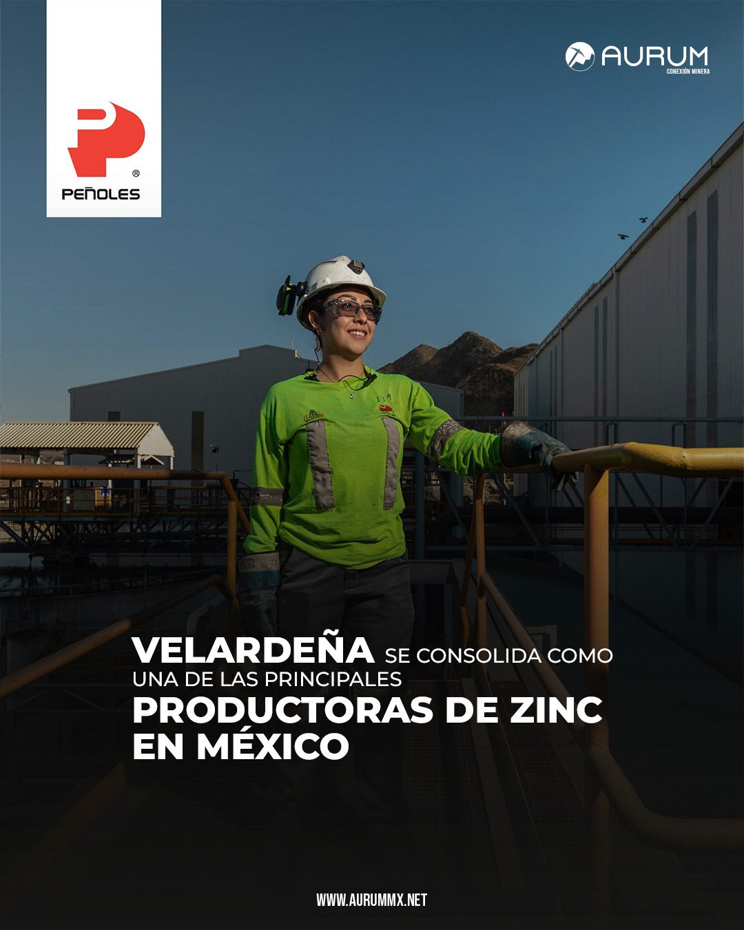 Contenido para Aurum: Velardeña se consolida como una de las principales productoras de zinc en México
