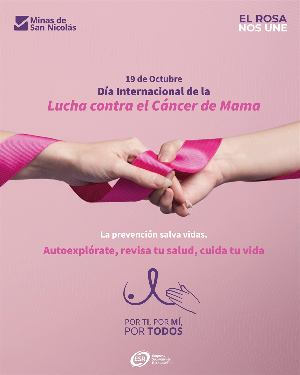 Pieza de Minas de San Nicolás para el Día Internacional de la Lucha contra el Cáncer de Mama