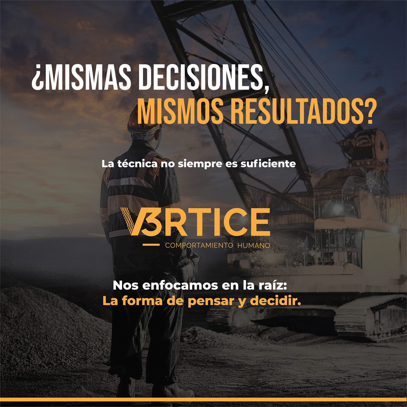 Pieza de V3RTICE: «¿Mismas decisiones, mismos resultados?»